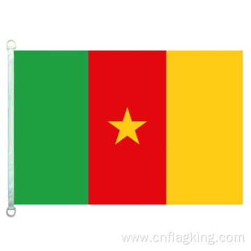 Cameroon national flag 100% polyster 90*150cm Cameroon country banner